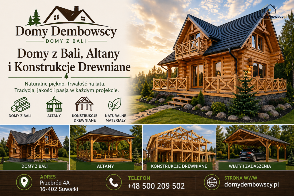 Domy Dembowscy – Domy z Bali, Altany i Konstrukcje Drewniane domydembowscy.pl
